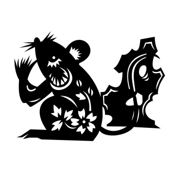 Stickers Signe astrologique chinois du Rat