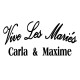 stickers Vive les Mariés + Prénoms offert