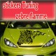 Stickers Tuning Zèbre Flamme 1