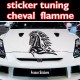 Stickers Tuning Cheval Flamme 