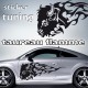 stickers Tuning Taureau Flamme 3