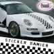 Stickers Tuning Damier Bande Viper par 2