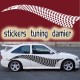 Stickers Tuning Damier - vendu par 2