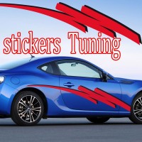 Stickers Tuning Tribal Color par 2 stt6