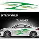 Stickers Tuning Tribal Color par 2 stt8