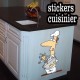 Stickers Autocollant Cuisinier