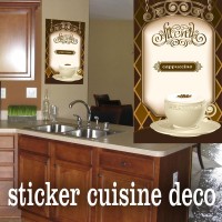 Stickers Cuisine deco Cappuccino