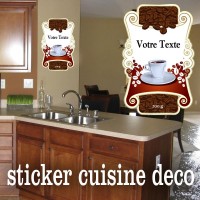 Stickers Cuisine deco Café