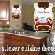 Stickers Cuisine deco Café