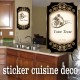 Stickers Cuisine deco Vigne Personnalisé