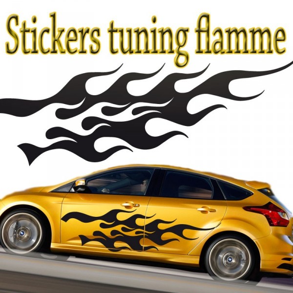 Autocollant Tuning Flamme