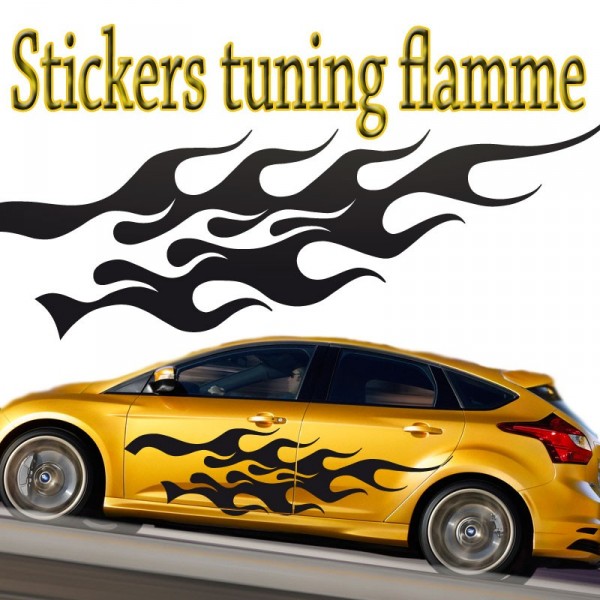 Stickers flamme tuning –