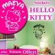 Stickers Hello Kitty Personnalisable
