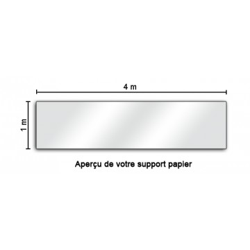 Banderole / Affiche Personnalisée - Papier 135 g/M2 - 4 Mètres