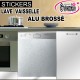 Stickers Lave Vaisselle Alu Brossé