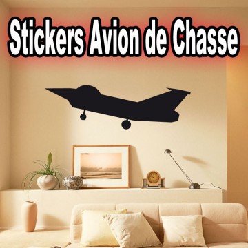 stickers Avion de Chasse silhouette