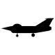 stickers Avion de Chasse silhouette