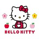 Stickers Hello Kitty dans son petit jardin