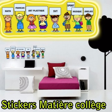 Stickers autocollant Enfant Ecolier