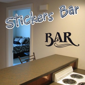 Stickers Cuisine Logo Bar 