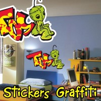 stickers Graffiti Personnage