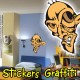 Stickers autocollant Ado Graffiti Visage