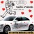 Stickers Mariage Voiture des mariés Personnalisé 