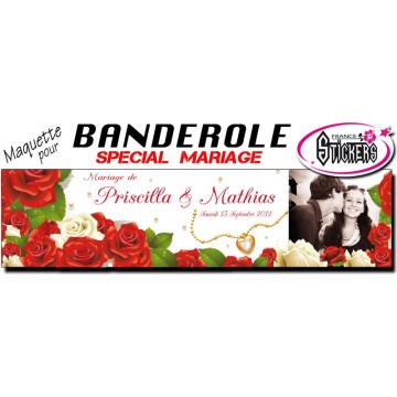 Banderole Mariage Personnalisée (M0010FS2012)