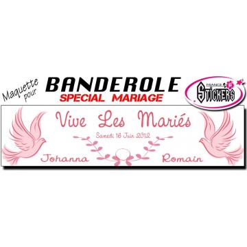 Banderole Mariage Personnalisée (M0017FS2012)