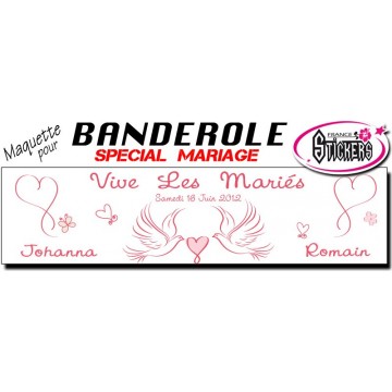 Banderole Mariage Personnalisée (M0018FS2012)