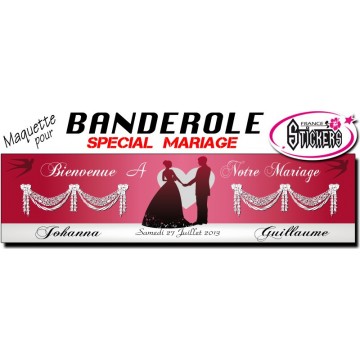 Banderole Mariage Personnalisée (M0023FS2012)