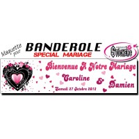 Banderole Mariage Personnalisée (Maquette M0027FS2012)