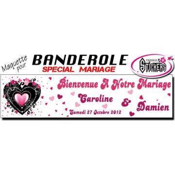 Banderole Mariage Personnalisée (M0027FS2012)