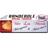 Banderole Mariage Personnalisée (Maquette M0031FS2012)