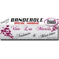 Banderole Mariage Personnalisée (Maquette M0032FS2012)