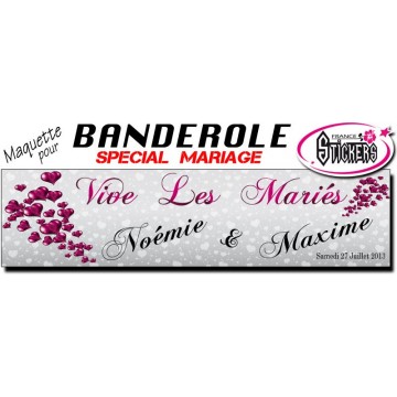 Banderole Mariage Personnalisée (M0032FS2012)