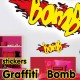 Stickers autocollant Ado Graffiti Bomb