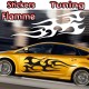 Stickers Tuning Flamme par 2 stf9