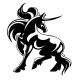 Stickers Tuning Cheval Flamme