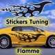 Stickers Tuning Flamme par 2 stf12