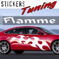 Stickers Tuning Flamme par 2 STF13