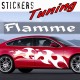 Stickers Tuning Flamme par 2 STF13