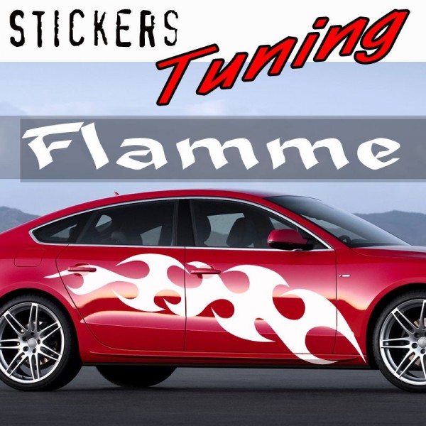 Stickers flamme tuning –