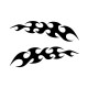 Stickers Tuning Flamme par 2 STF13