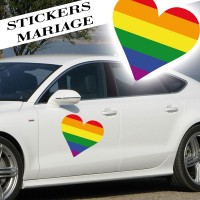 Stickers Mariage Coeur