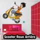 Stickers scooter roue arrière
