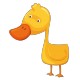 Stickers Canard Jaune 2