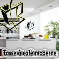 Stickers Tasse à café Moderne 1