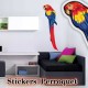 Stickers Oiseaux Perroquet 