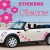 Stickers Tuning Fleurs roses vendu par 28